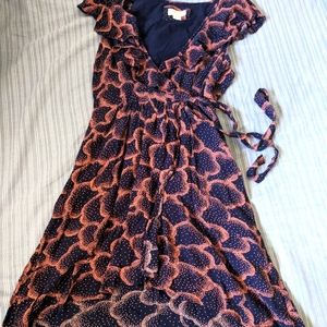 Maeve Rosalia Ruffle Wrap Dress Size 8